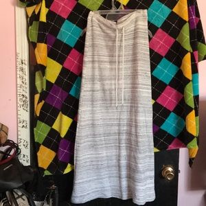 Strip cotton skirt
